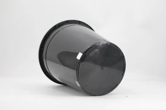 Fornitore all'ingrosso durevole riciclato PP nero gallone vaso in plastica morbida fioriera pianta fiore piantina vivaio vasi da giardino